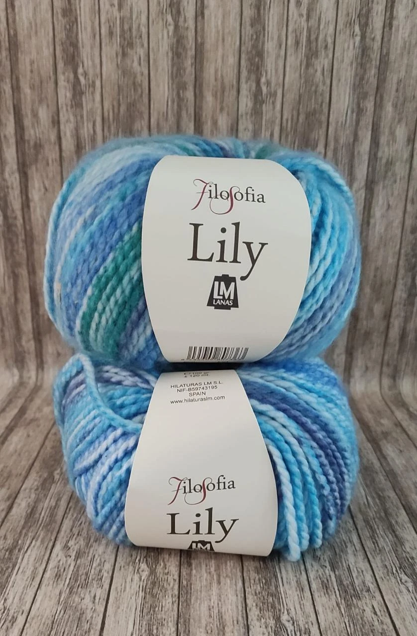 Ovillos Lily degradado azul